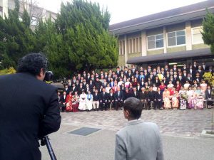 京都大学大学院の修了式