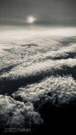 夏の雲 青森上空あたり 絨毯のような質感 clouds in summer 2020, dusk time in the sky