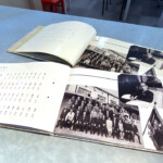 近衛中学校1969年(昭和44年)の卒業アルバム 近衛中学卒業アルバム、原本と複製、中面、恩師の集合写真